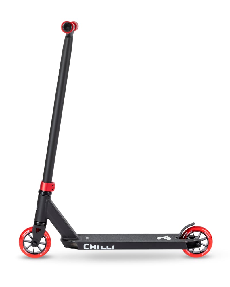Chilli Pro Stunt Scooter Spoked Base Roller 110mm (zwart/PU blauw